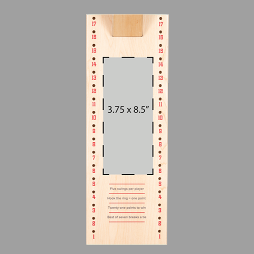 Maple Indoor Premium Hook and Ring Board