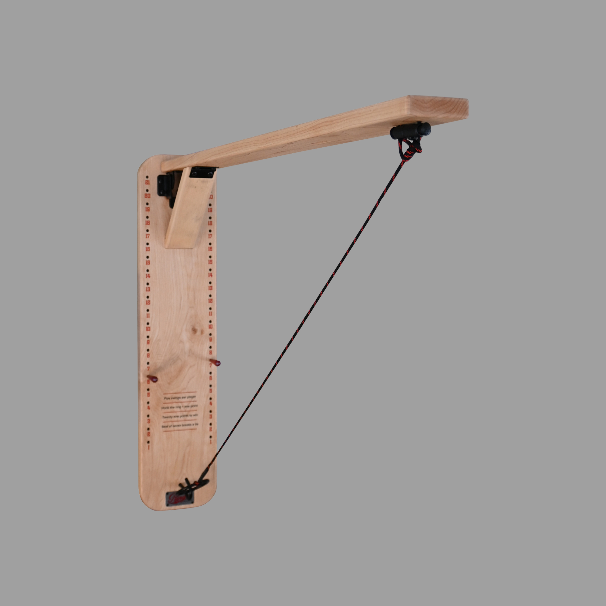 Maple Indoor Premium Hook and Ring Board
