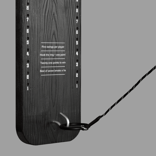 Black Outdoor Premium Hook & Ring Board - Play Ringo