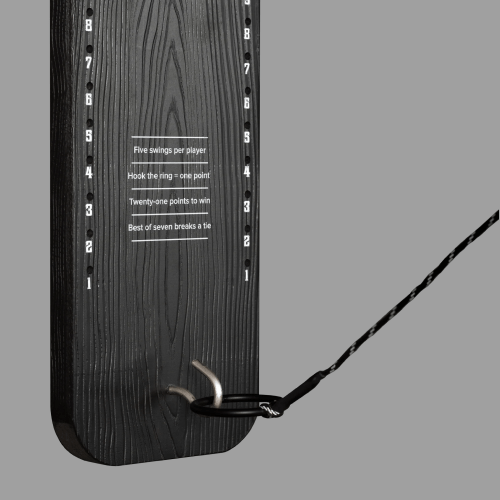 Black Outdoor Premium Hook & Ring Board - Play Ringo